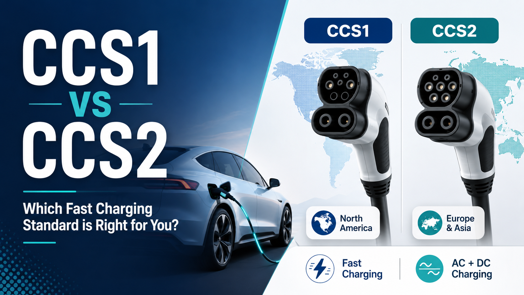 CCS1 vs CCS2: Aling Fast Charging Standard ang Tama para sa Iyo?